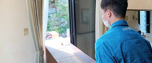 重たい廃品も安全・丁寧に搬出