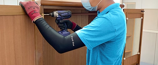 大型家具を分解して安全に搬出